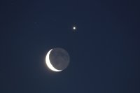 Croissant de lune avec Vénus (Somme)